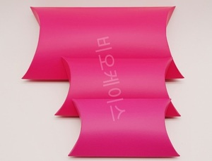 쥬얼리 종이 조가비(반달) 케이스(묶음단위판매) 핑크색 500개이상 인쇄비무료